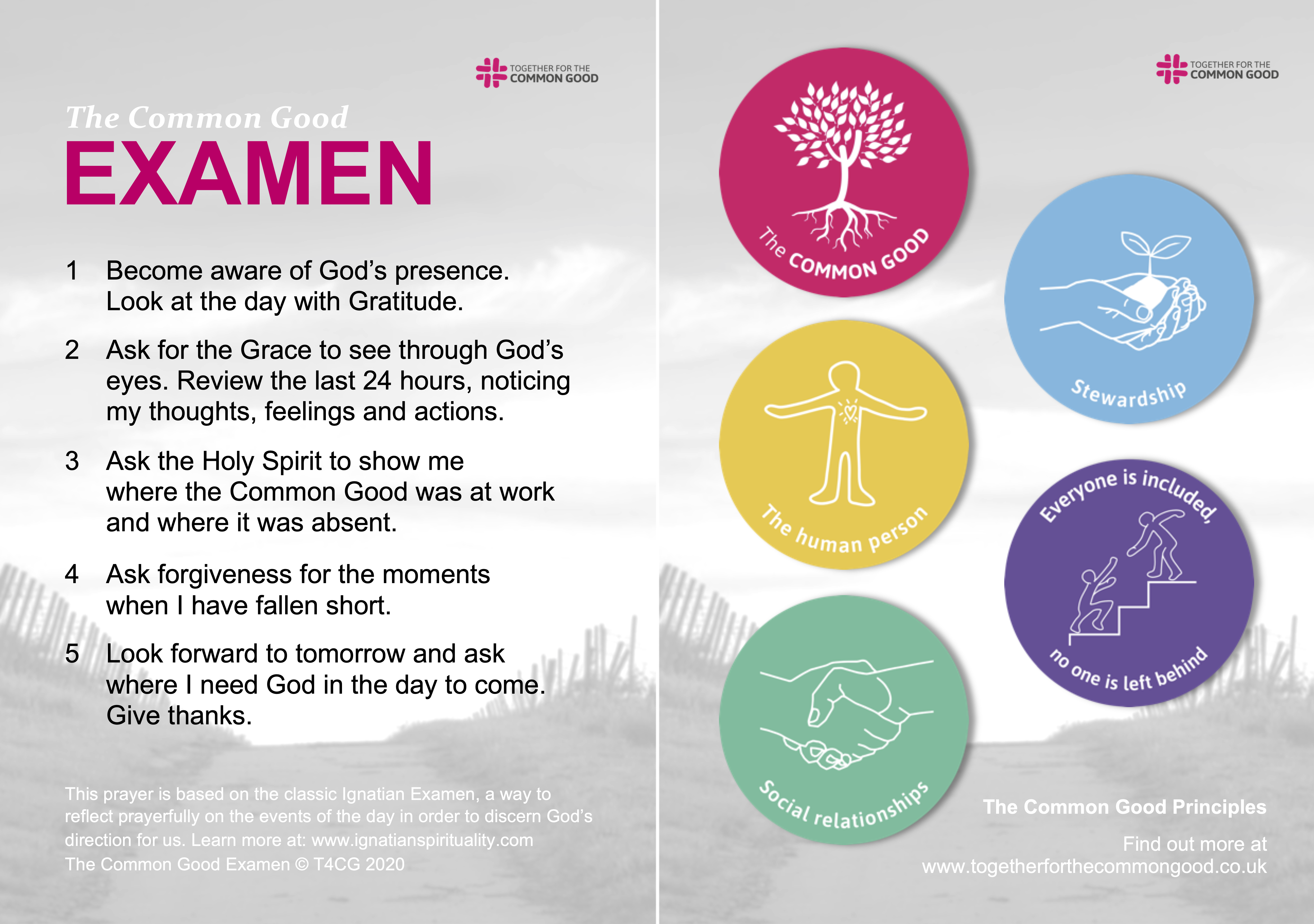 The Examen Prayer Card - Printable Cards